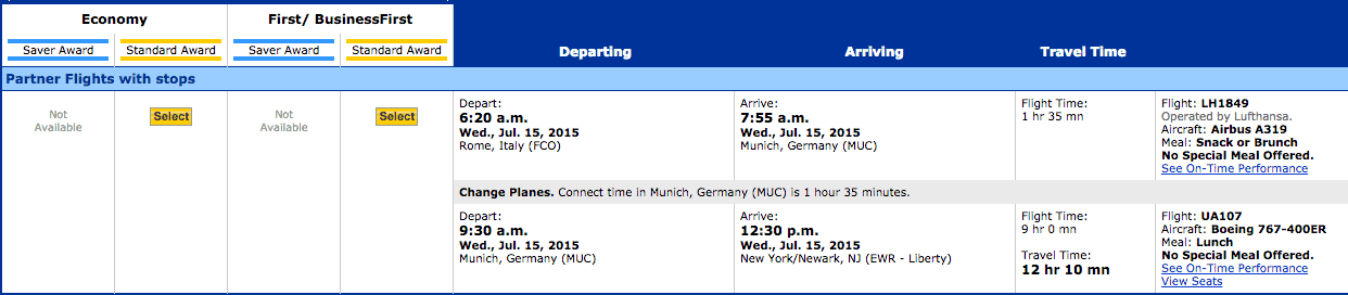 Best flight options to europe