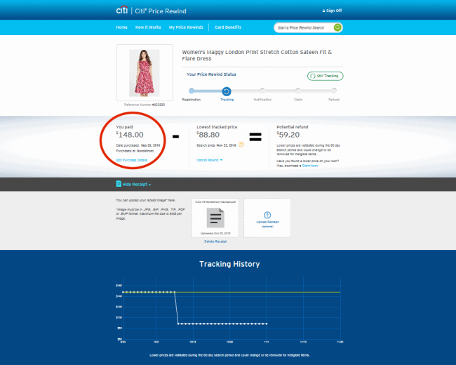 save 2 500 per year with citi price rewind how it works reader citi price rewind form