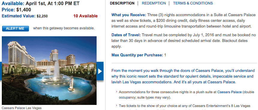 Harrah's atlantic city package deals