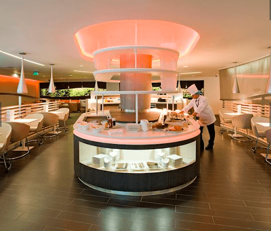 SkyTeam Lounge at London Heathrow, accessible with the Priority Pass