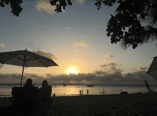 Sunset at Ponta do Mutá