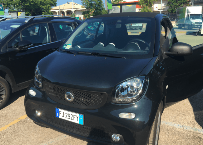 The wheels for eight days--was my first time driving a Smartcar. It was perfect for one person.