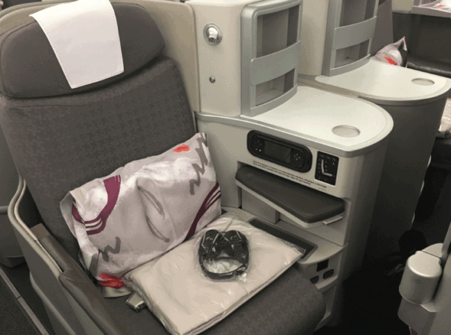 Iberia Flat Bed Business Class between Sao Paulo & Madrid, which I booked for just 42.5k Avios and no fuel surcharges departing Brazil. British Airways Avios are a transfer partner of Ultimate Rewards.