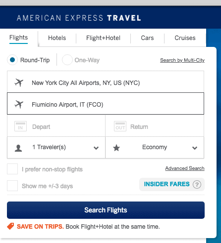 American Express Domestic Travel Portal American Express Domestic Travel Portal