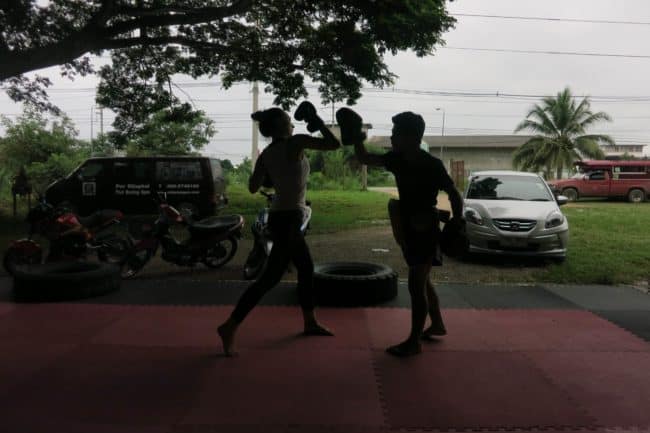 Muy Thai boxing outside of Chiang Mai. Photo by Sarah Page Maxwell.