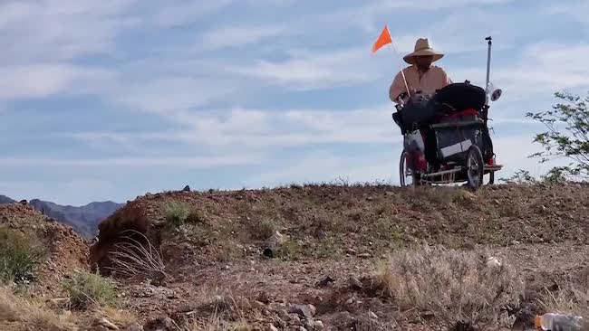 mike walks across america with points
